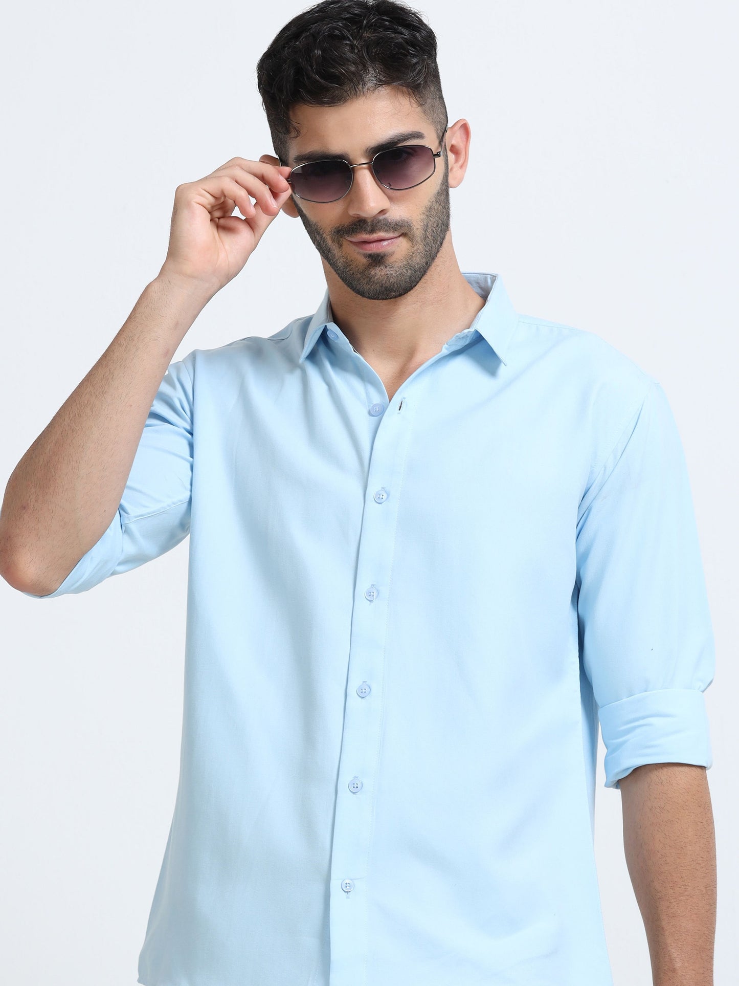 METRONAUT Men Solid Casual Brown Shirt