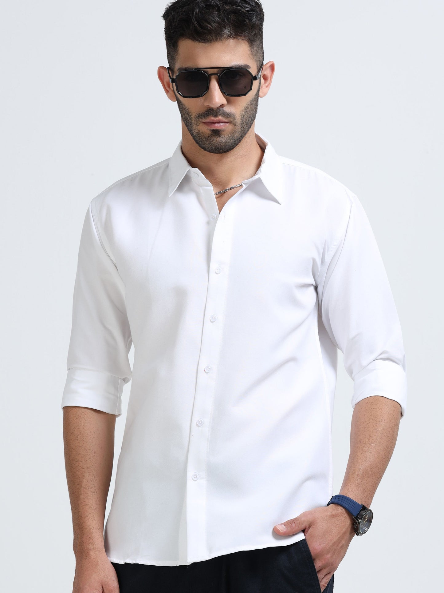 METRONAUT Men Solid Casual Brown Shirt